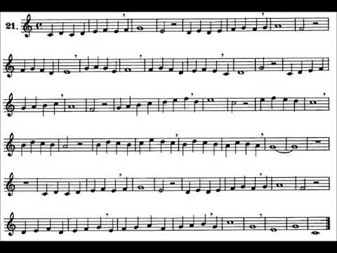 Método de Solfeo Hilarión Eslava Lección 21