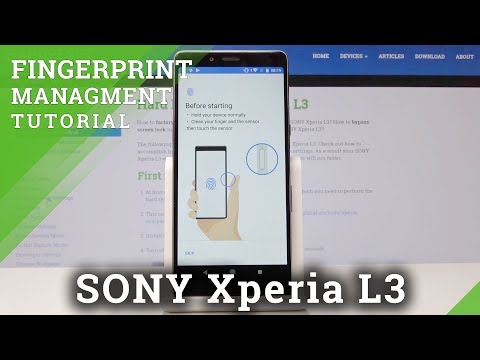 How to Add Fingerprint in Sony Xperia L3 - Set Up Screen Lock