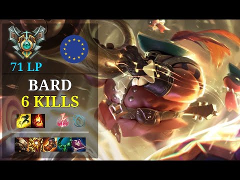 Bard Support vs Rell - 6 kills - Kandoomagic EUW Master (71 LP) Patch 11.4