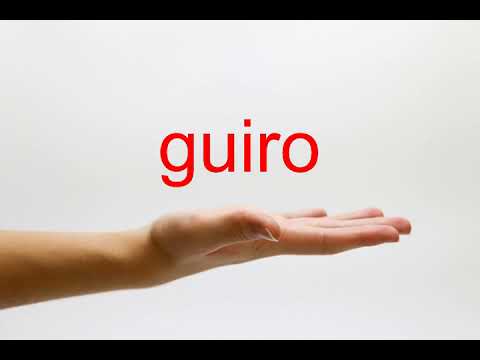 How to Pronounce guiro - American English