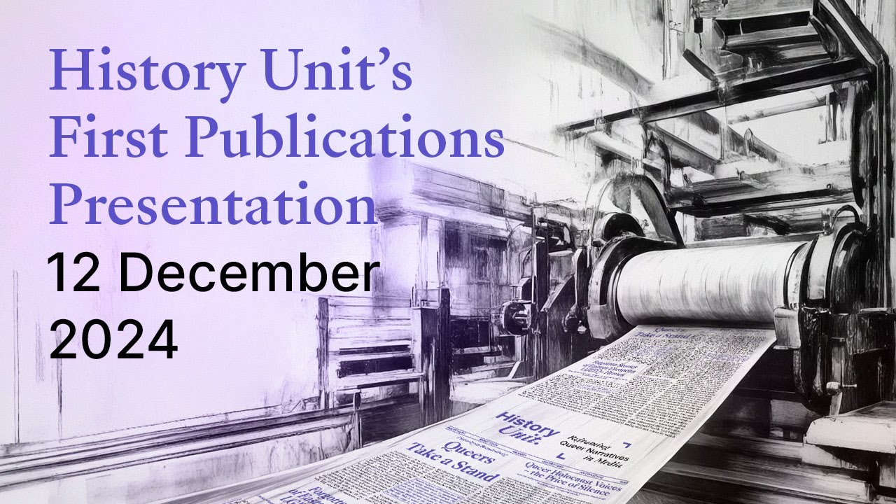 Queer Stories Past and Present: Presenting First History Unit Publications