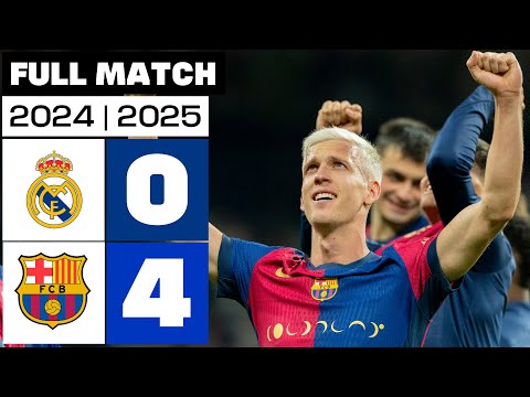Real Madrid 0 - 4 FC Barcelona | PARTIDO COMPLETO | LALIGA EA SPORTS 2024/25