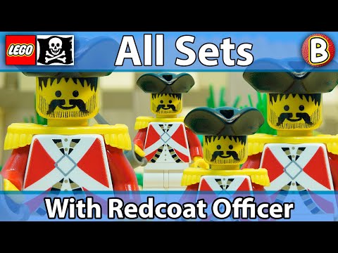 LEGO Pirates All Sets with Redcoat Officer - First Generation | Stop Motion Compilation