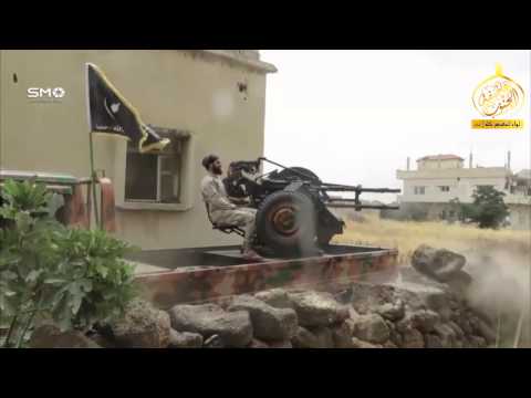استهداف مقرات النظام بالشيلكا في مدينة درعا من قبل لواء المعتصم بالله النخبة ضمن معركة عاصفة الجنوب