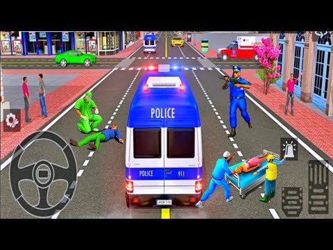 Police Ambulance Rescue Driving: 911 Emergency -  Police Ambulance Van Drivig #5 - Android gameplaym