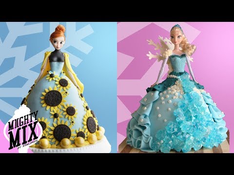 FROZEN 2 PRINCESS DOLL CAKE  ANNA & ELSA - Amazing Satisfying Cake How to Ideas | Miighty Mix