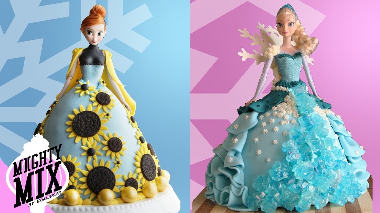 FROZEN 2 PRINCESS DOLL CAKE  ANNA & ELSA - Amazing Satisfying Cake How to Ideas | Miighty Mix