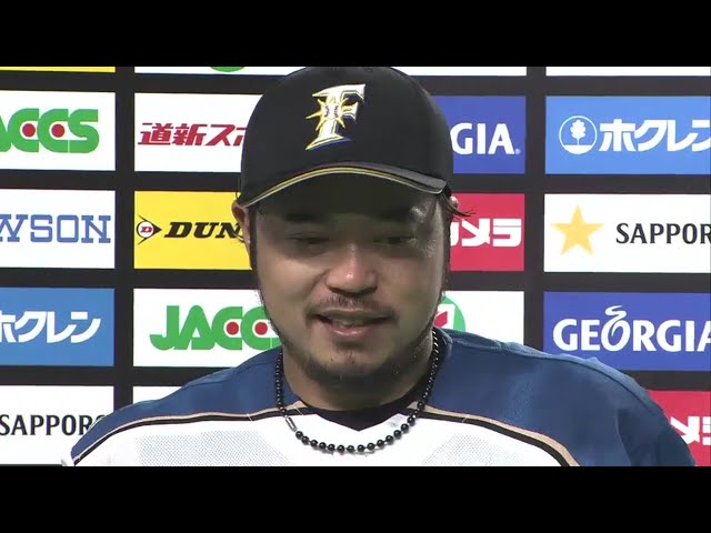 ファイターズ小谷野選手ヒーローインタビュー 2014/3/28 F-Bs
