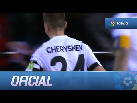 Golazo de Cheryshev tras una gran asistencia de Alcácer (1-1) en el Valencia CF - Atlético de Madrid