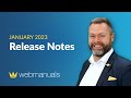 Release Notes January 2023 Web Manuals