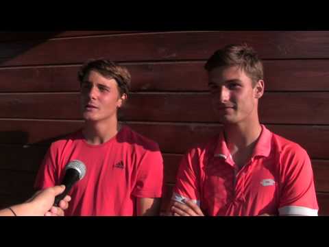 Domink Bartoň a Daniel Trčka po prohře v 1. kole čtyřhry na ITF v Trnavě 2017
