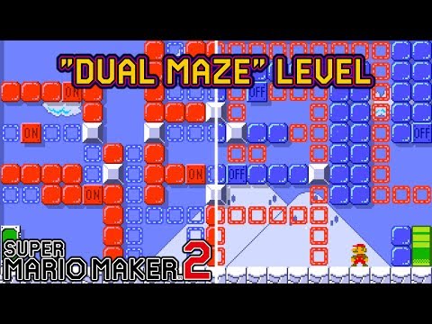 Super Mario Maker 2 - Unique "Dual Maze" Level