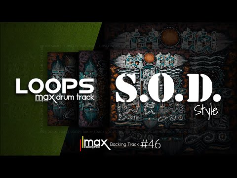 Crossover Thrash Drum Track / S.O.D. Style / 200 bpm