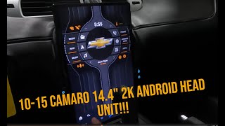 All New AuCar 14.4" 2K Gen 5 2010-2015 Camaro Android 11 Head Unit Radio, MUST SEE!!!