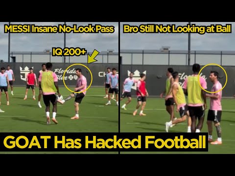 😱MESSI Show Off Crazy Skills as He Brilliantly delivered No-Look Pass during Inter Miami Training