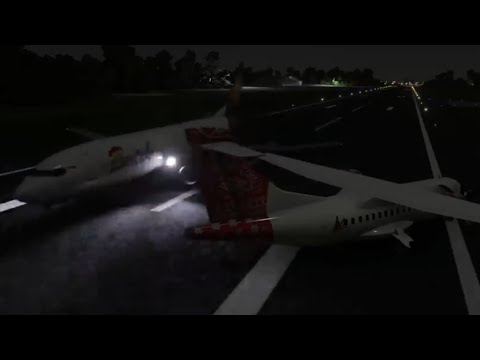 Batik Air Flight 7703/TransNusa Airlines PK-TNJ - Accident Animation