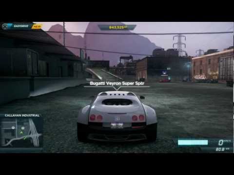 comment trouver la bugatti veyron dans most wanted