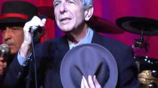 Leonard Cohen at The Manchester Opera House 19th June 2008: I tried to leave you /wither thou goest