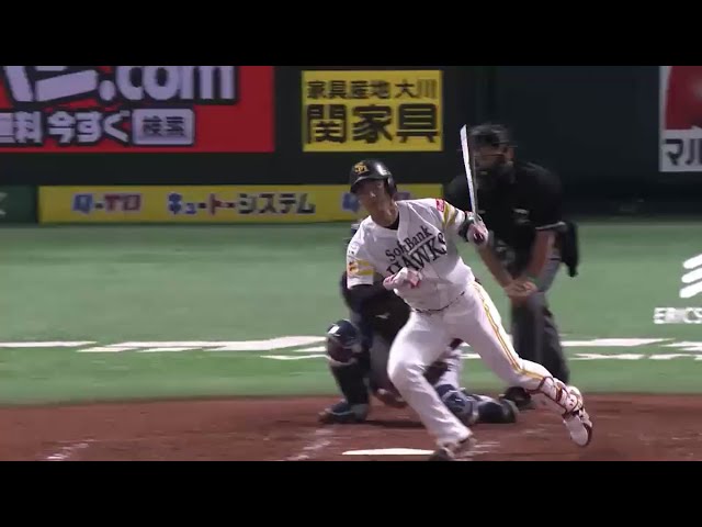 【3回表】打棒が止まらない!! ホークス・今宮 5試合連続打点!! 2016/5/31 H-D