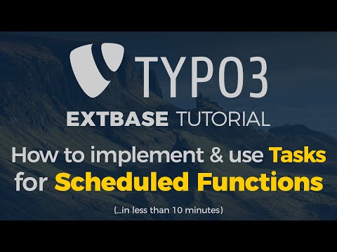 TYPO3 Extbase: How to Automate Functions with Tasks and work with the Scheduler