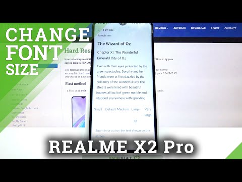 REALME X2 Pro – Manage Display Settings & Correct Font Size