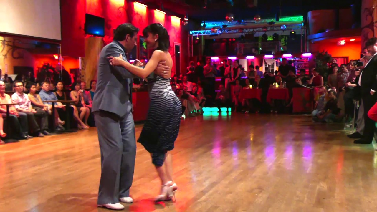 Pablo Inza & Sofia Saborido  @ Milonga @ Alberto's 2017 May 21 Milonga Demo 3/3