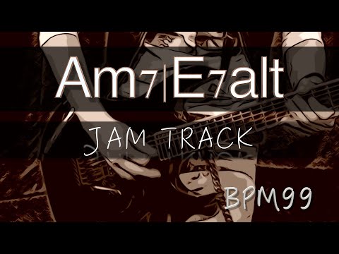 5 -1 Jam Backing Track (Am7 E7alt) - E Altered Scale Practice