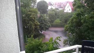 preview picture of video 'Unwetter Bad Salzungen 22. Juni 2011'