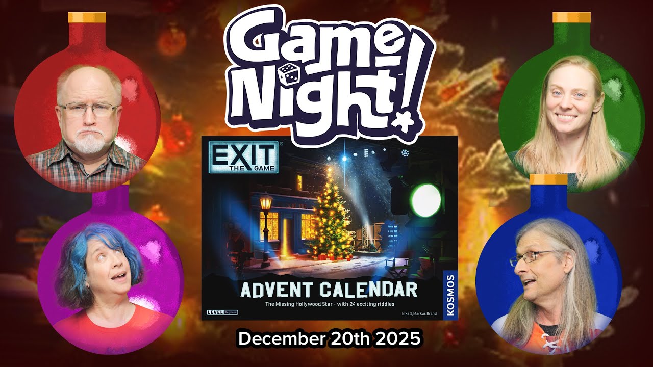 GameNight! 24 Days of Christmas Day 20 - Exit: The Game Advent Calendar - The Missing Hollywood Star