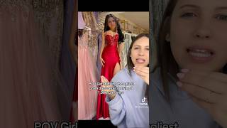 POV Girls picking the ugliest prom dress after showing a 1,000 cute ones