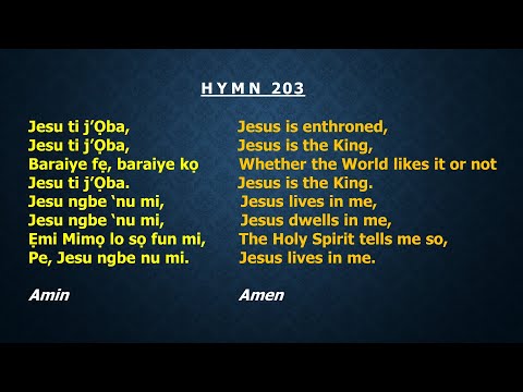 CCC Hymn 203 (Jesu ti j'oba...)  Celestial Church of Christ,Redemption Parish Winnipeg.CA