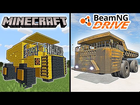 BeamNG Drive mining dumper VS MINECRAFT mining dumper - which is better?