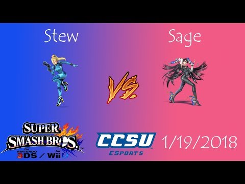CAN LAN CCSU Smash 4 Tournament (Losers Finals) - Stew (Zero Suit Samus) vs Sage (Bayonetta)