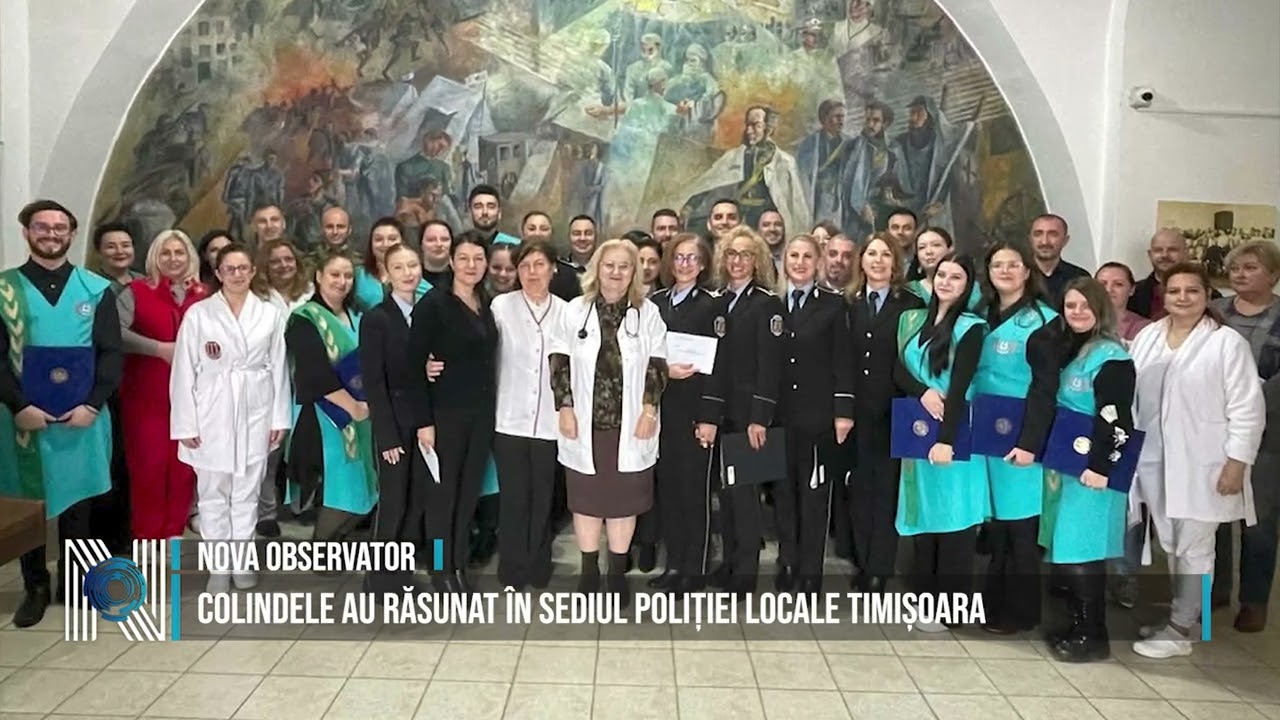 COLINDELE AU RĂSUNAT ÎN SEDIUL POLIȚIEI LOCALE TIMIȘOARA