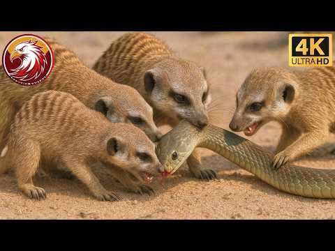 Kalahari : les suricates affrontent des serpents mortels #Documentaireanimalier | Royaume Sauvage
