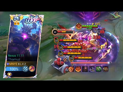 THAMUZ TOP GLOBAL GAMEPLAY REVAMP!! KILL 22 TAHMUZ NEW REVAMP GAMEPLAY!! (Must Watch!!) - MLBB