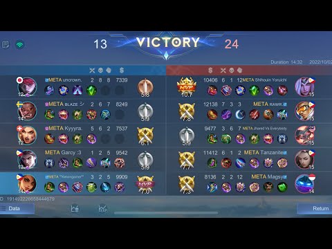 METACORE T5.2 VS T9 (BO3-G/3) Mobiles Legends Bang Bang