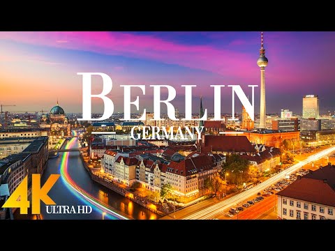 Berlin 4K drone view • Stunning footage aerial view of Berlin | Relaxation film with calming music