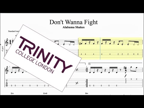 Don't Wanna Fight Trinity Grade 3 Guitar