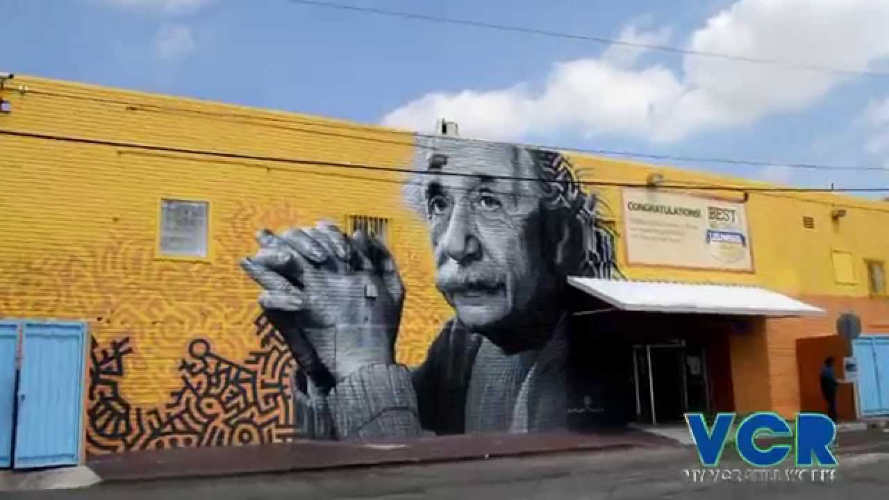 Albert Einstein Wall Mural by Levi Ponce