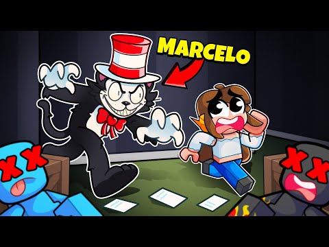 VIREI o GATO CARTOLA no ASSASSINOS do Roblox! (MURDER)