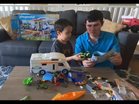 Joshie builds the Playmobil Family Fun Camping Adventure Mega Set