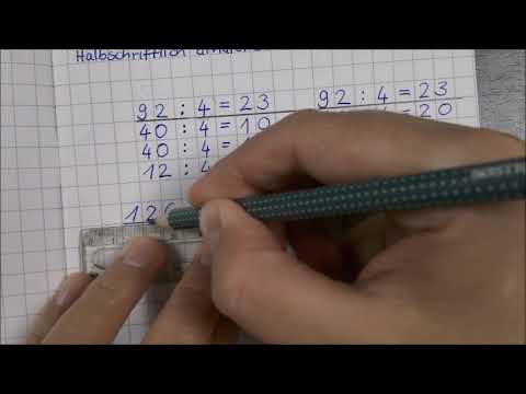 Halbschriftliches Dividieren
