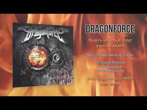 DRAGONFORCE - Through the Fire and Flames - 90% Tempo (180 BPM) Backing Track