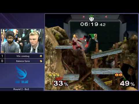 Shine 2017 SSBM - Junebug (Sheik) vs. BAL | Syrox (Fox) - Melee Round 2 Pools