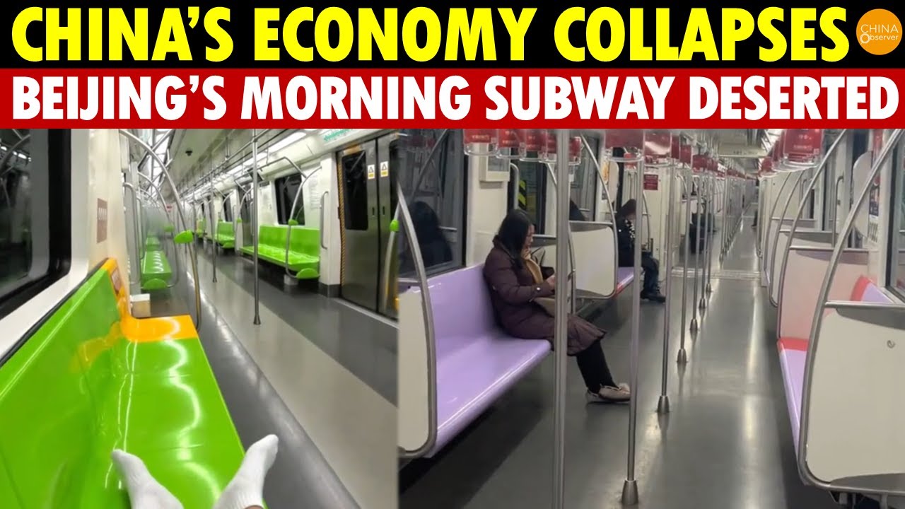 China’s Economy Stalls: Beijing’s Rush-Hour Subway Empty Enough for Basketball—Where Is Everyone?