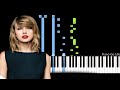 Taylor Swift - The Last Great American Dynasty Piano Tutorial
