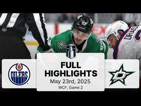 NHL Playoff Highlights | Oilers vs. Stars | Gm 2 | May 23, 2025