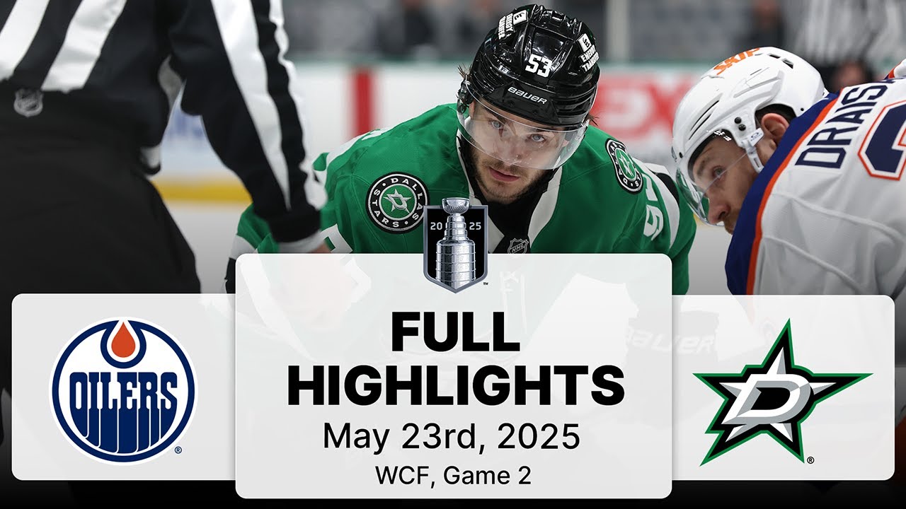 NHL Playoff Highlights | Oilers vs. Stars | Gm 2 | May 23, 2025