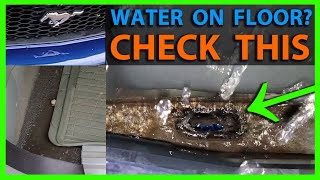 How To Fix Ford Mustang Passenger Side Water Leak 2005-2009 Plugged Cowl Drain